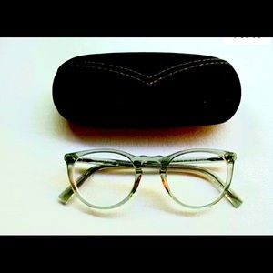 Warby Parker Haskell M711 Eyeglasses Optical Frame 49-22-145 Aloe Crystal..